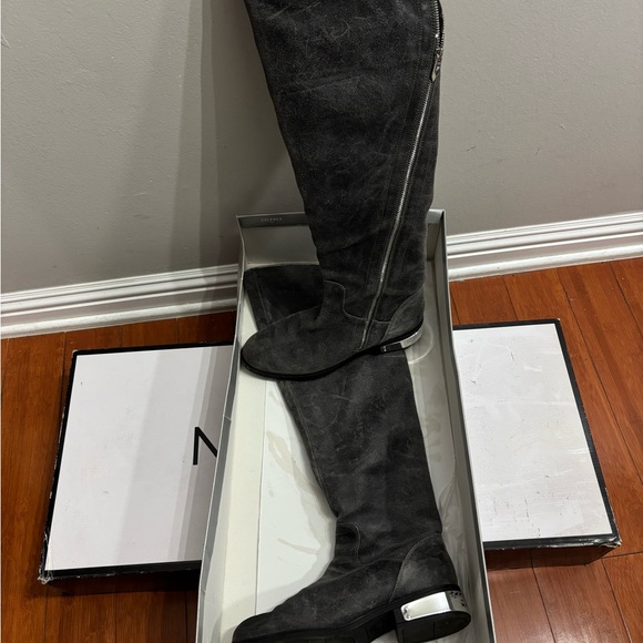 Fergie Shoes - Fergie Navaro Monument Over the knee suede boots